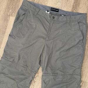 Scottevest Cargo Convertible TEC Pants Men's 40x30 Dark Grey Nylon Pockets